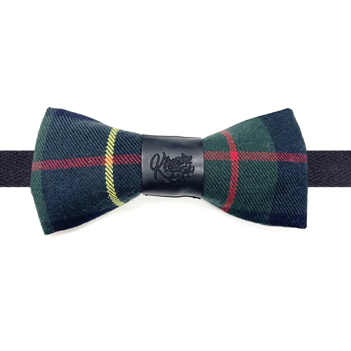 Nœud papillon l'Irlandais en tartan chambre à air upclyclée