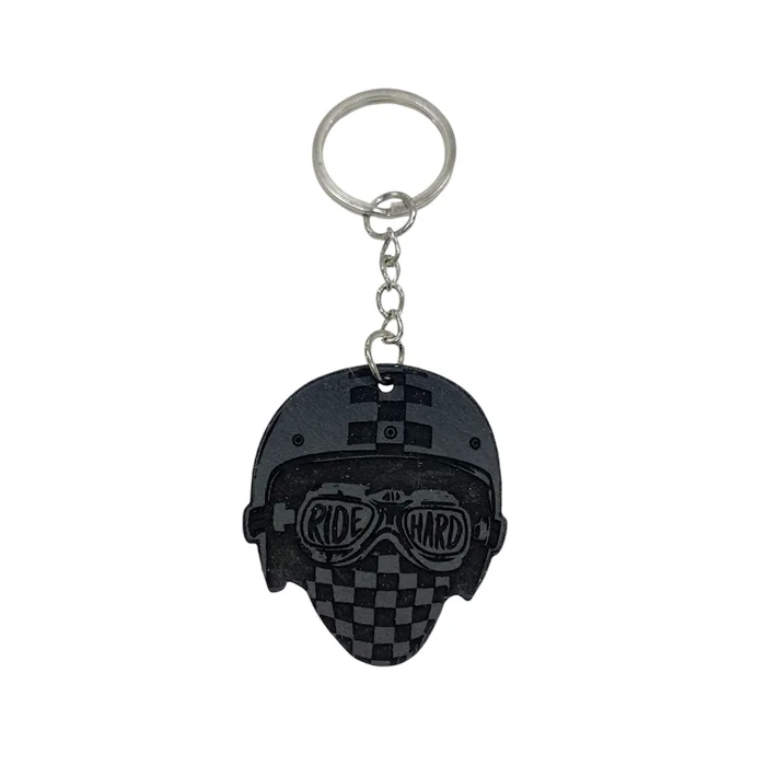 Porte-clés Casque "Ride-Hard" en chambre à air upclyclée